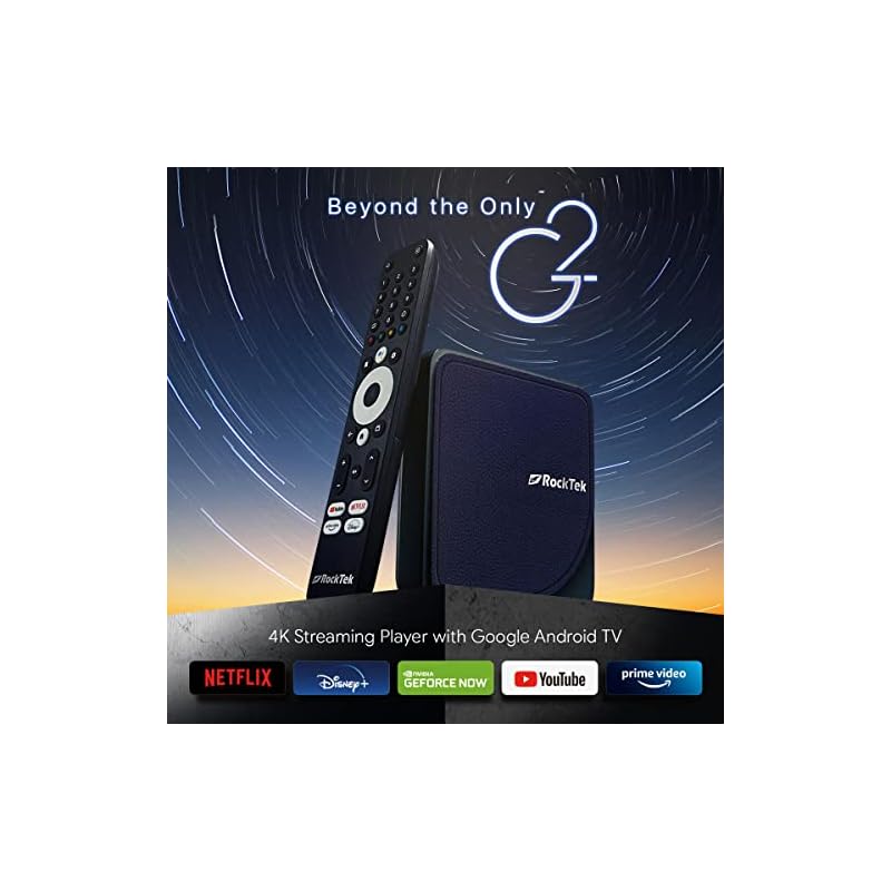 Rocktek Geforce Now Dolby Atmos RockTek GX1 UHD Google TV Box