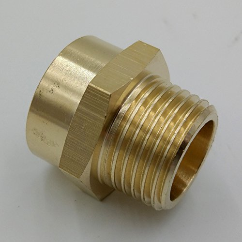 BOWSEN Pipe Fitting Adapter Female G1/2" Thread to Male NPT1/2" Thread Lead Free (1-Piece)