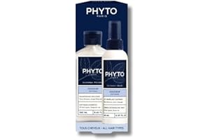 PHYTO Softness Duo Kit, Sulphate-Free Shampoo 250 mL and Detangling Leave-in 150 mL, All Hair Types