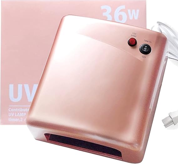 Amazon Co Jp Tat ティーエーティー Uvランプ36ｗ パールピンク 日本語取扱説明書付 ジェルネイル レジン用の硬化紫外線機器 Uvライト ビューティー