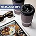 Glowcoast Disposable Coffee Cups With Lids - 16 oz To Go Coffee Cup (70 Pack). Large Travel Cups Hold Shape With Hot and Cold Drinks, No Leaks! Insulated Ripple Cups Protect Hands, No Sleeves needed.
