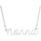 AHAETH Gifts for Nonna Necklace Women from Grandkids Best Nonna Birthday Jewelry for Grandma Nonna Necklace