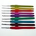 Crochet Hooks - Cheffort 9 Pcs Ergonomic Grip Crochet Hooks Set Bright and Fun Colors,9 Sizes,mom Gifts for Every Season,Aluminum Crochet Hooks Set