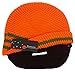 Unisex Ski Wacky Beard Knit Winter Hat Beanie Orange