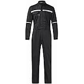 KTWOLEN Mens Workwear Coveralls Multi Pockets Work Suit Mechanic Overalls Jumpsuits Unisex Long Sleeve Garage Coverall