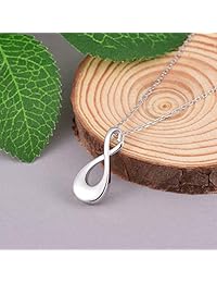 Cremation Jewelry 925 Sterling Silver Urn Necklace for Ashes Keepsake Pendant Necklace w Funnel Filler Kit