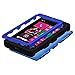 MYBAT Hybrid Dual Layer Hard Crystal Skin Gel Snap-On for Nokia Lumia 521 - Retail Packaging - Titanium Dark Blue Black