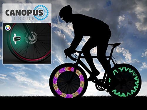 Canopus Brand Wheel LED Light, Waterproof Spoke Lights, 30 Different Pattern