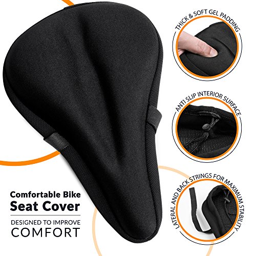 Most Comfortable Exercise Bike Seat Cushion Soft Gel Pad