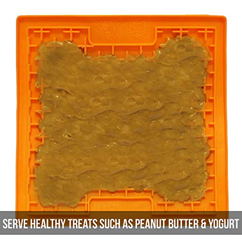 Hyper Pet Lickimat Slow Feeder Dog Mat, Boredom Buster, Dog Anxiety Relief (Perfect for Dog Food, Dog Treats, Yogurt & Peanut Butter) [Fun Alternative to Slow Feed Dog Bowls] Variety of Colors & Sizes - Thumbnail 5