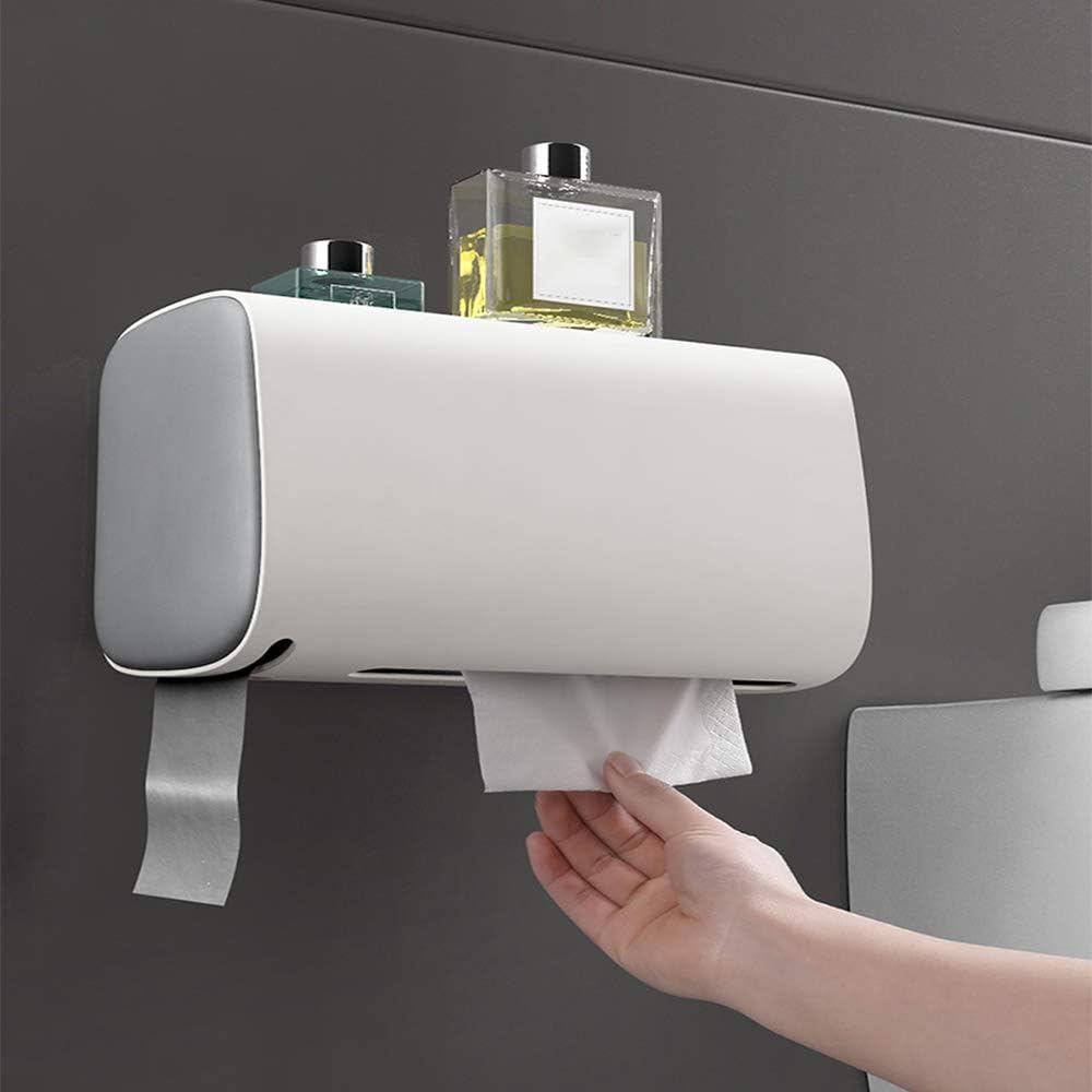 Bathroom Toilet Paper Box,Wall Mounted Waterproof Storage Roll Paper