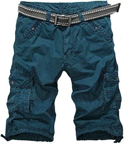 JEEPER Men's Cotton Fit Multi Pocket Cargo Shorts (No Belt)
