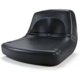 WFLNHB High Back Lawn Mower Seat Black Replacement for John Deere Engine