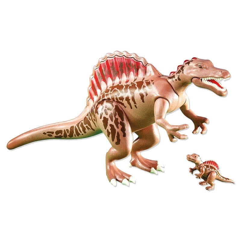 PLAYMOBILÂ Unisex-Kids Spinosaurus with Baby 6267