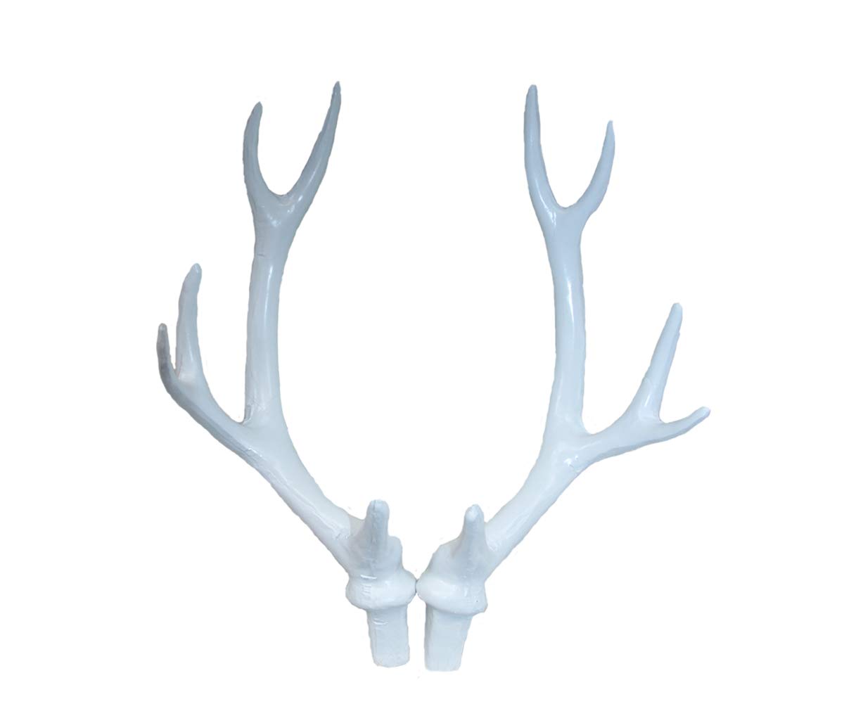 ZILIN 27CM White Fake Deer Antlers a Pair Home Decor,Party DIY Material