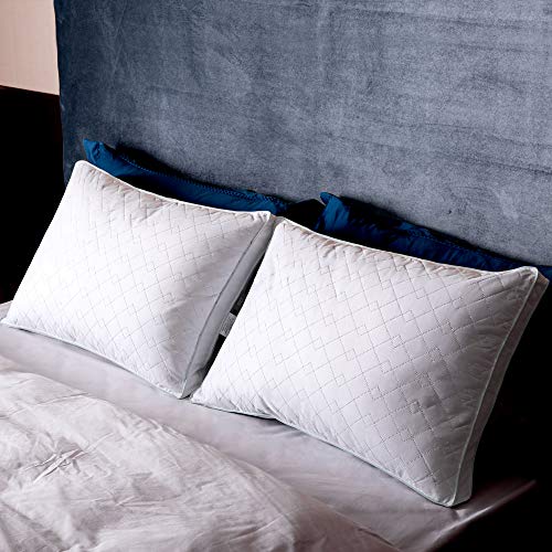 puredown Natural Goose Down Feather Gusseted Pillows Inserts for