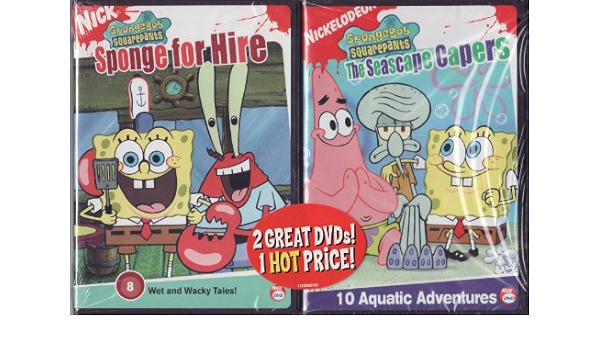 Amazon Com Nick Jr Limited Edition 2 Dvd Set Spongebob Squarepants Sponge For Life The Sescape Capers Movies Tv