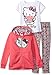 Hello Kitty Toddler Girls' 3 Piece Hooded Legging Set , New Pink, 2T
