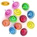 Bignc 12 Pack Multicolor Wooden Spinning Top Toy - Wood Handmade Spinning Learning Toys for Boys Girls