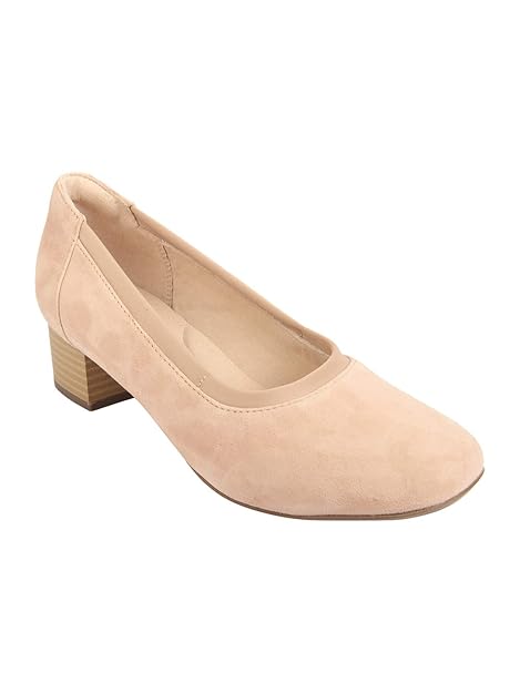 clarks suede heels