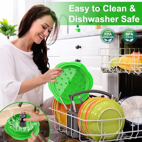 Large Chicken Shredder with Brush and Fork, Visible Meat Shredder Machine, Strong Non-Slip Strip, Ergonomic Handle, BPA Free, Suitable for Pork, Beef and Chicken (Green)