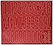 Graphic Products Duro 4-inch Gothic Vinyl Numbers Set, Red