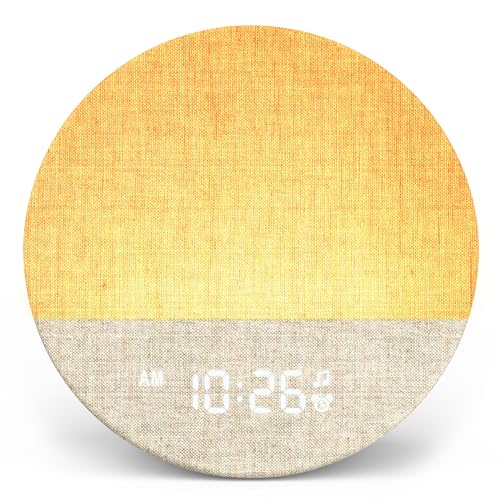 Dreamegg Sunrise 1-Sound Machine Alarm Clock, White Noise Machine with 29 Soothing Sounds, Custom Sleep Routine, Dimmable Display,Wake up Light for Adult-Ivory