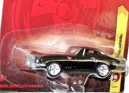 Johnny Lightning R16 1966 Chevy Corvette Black
