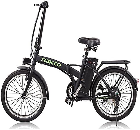 Lydianzishangwu Folding Electric Bike 20" 250W with Removable Built-in 36V 10Ah Lithium Battery, with PAS Function