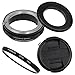 Fotodiox 77mm Macro Reverse Ring Filter Kit Compatible with 77mm Filter Thread Lenses to Nikon F-Mount Cameras - with UV Filter, Mechanical Aperture Control Adapter, and Cap