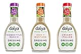 Daiya Salad Dressing Variety Pack, Dairy Free :: Homestyle Ranch, Hon’y Mustard, Creamy Italian :: Vegan, Gluten Free, Soy Free, Egg Free, Non GMO, 8.36 Oz. (3 Pack)