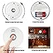 Smoke Alarms, Photoelectric Smoke Detector and Fire Alarm with Light Sound Warning 9V Battery (Included) Powered Fire Safety for Home Hotel School etc Passed UL Certification