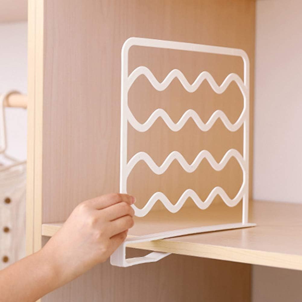 Divisori Organizzativi Per Armadio In Acrilico Trasparente - Separatori Mensole Per Vestiti - Foto 12