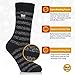 HEAT HOLDERS Ladies Twist Crew Socks, Size 5-9, Black/Grey
