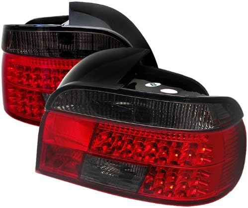 Redlines TL-BE3997-LED-RS Red/Smoke Medium LED Tail Light for BMW E39 5-Series '97-'03 Pair