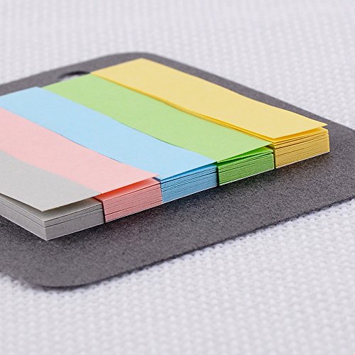 EvZ Color Sticky Note for 7 Inches Journal Organizer Diary A6 Notepad Notebook 3/6/9 Holes A5/A6/B5 Ring Binder, 2 Wide & 5 Narrow - Thumbnail 3