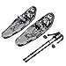 Alps Extreme Light Weight (only 3.6 lbs) All Terrian Snowshoes for Men Women (21 Inches) with Pair Antishock Snowshoes Poles + Free Carrying Tote Bag (21 Inches)