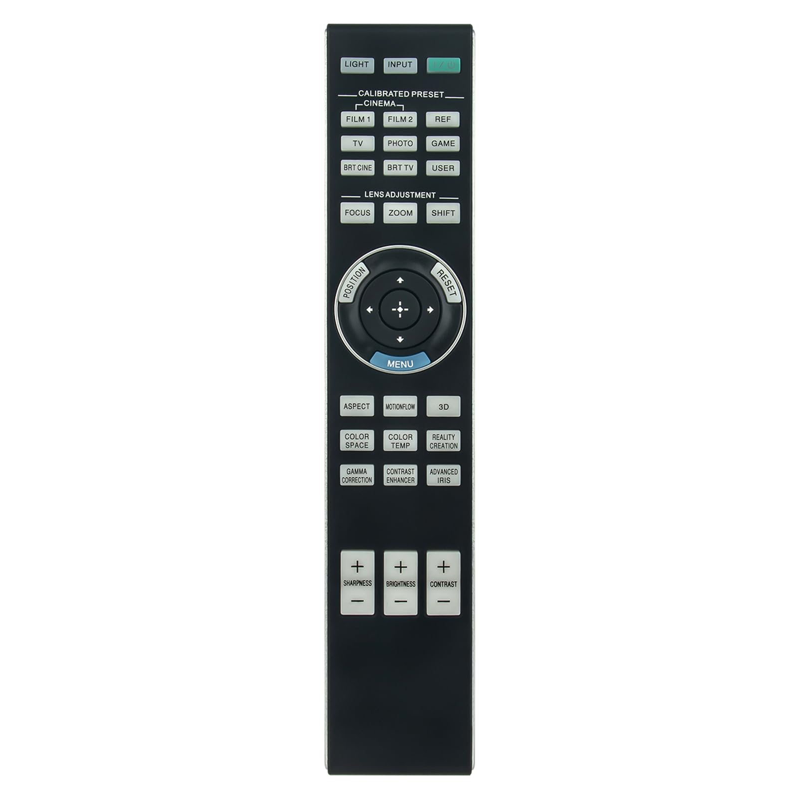 VINABTY RM-PJ24 Replacement Remote Control Compatible with SONY Projector VPL-GTZ380 VPL-VW385ES VPL-VW515ES VPL-VW515 VPL-VW520/B VPL-VW520/W VPL-VW520 VPL-VW528 VPL-VW675ES