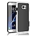 Galaxy S7 Edge Case, TILL(TM) Ultra Slim 3 Color Hybrid Impact Anti-Slip Shockproof Soft TPU Hard PC Bumper Extra Front Raised Lip Case Cover for Samsung Galaxy S7 Edge G935 5.5INCH [Black]