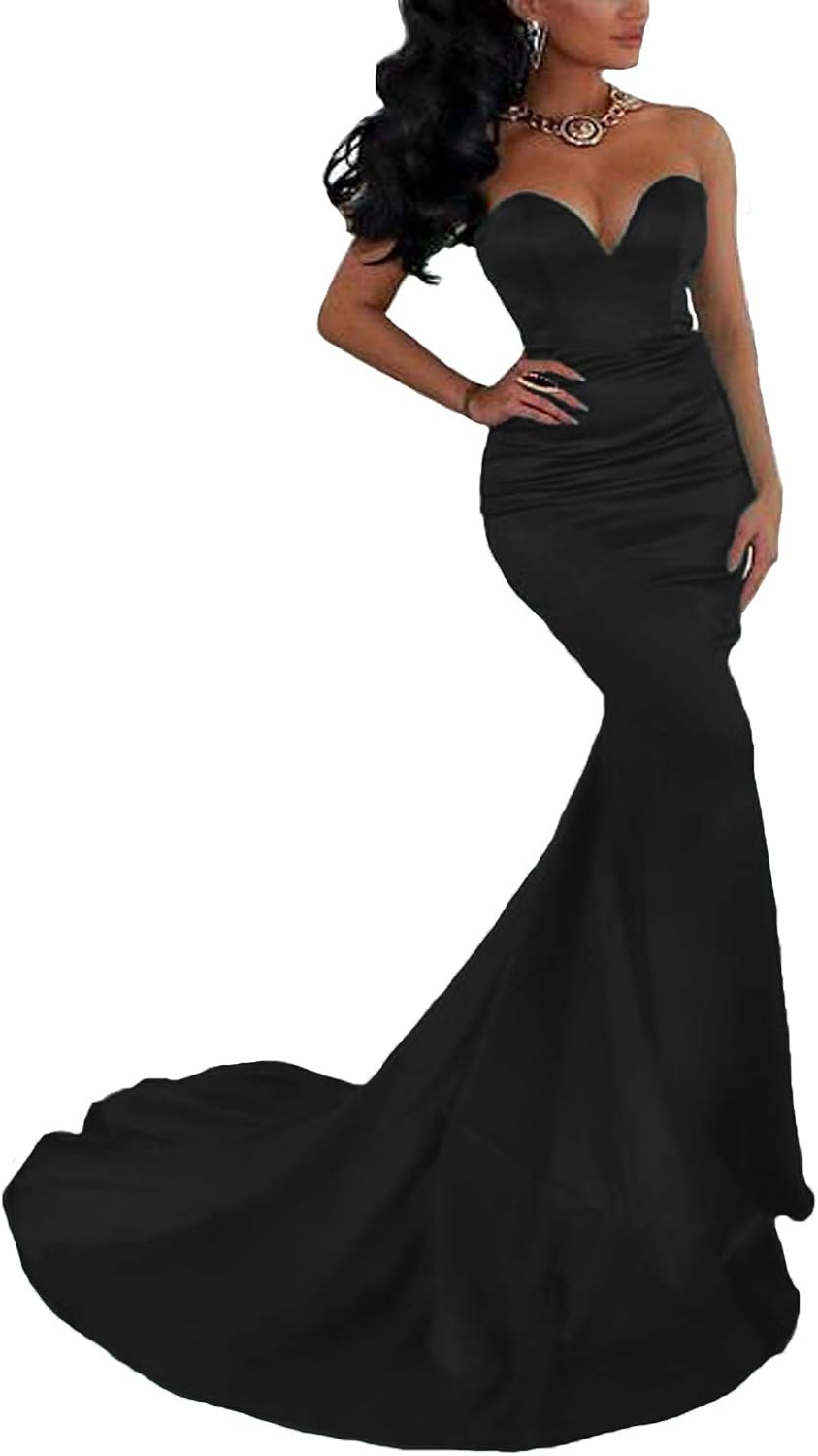 emerald green mermaid bridesmaid dresses