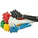 Tosman Assorted Zip Ties Multi Color Nylon Cable Ties Self Locking 6+8+10 Inch Yellow Blue Green Red White Black Wire Organizers 500 Pieces (Combo Pack)