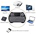 Wireless Keyboard with Backlight,Mini Remote Keyboard with LED Backlit 2.4GHz Portable Rechargable Keyboard with Touchpad Mouse for Android TV Box,PC,PAD,Xbox
