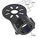 Shaluoman 4Pcs Black Aluminium Alloy Motor Mount Holder for 16mm Glass/Carbon Fiber Tube