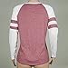 Canserin Hot Sale!Autumn Blouse, Women V Neck Pullover Autumn Long Sleeve T-Shirt Sweatshirts Pink Blouse Tops Size US 4-10 (M, Red)