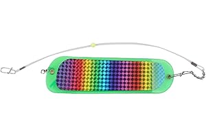 Deevoka Fishing Flasher, Flashing Trolling Tackle Lure Compact Saltwater Reflective Tool Fishing Flasher for Men Women Angler