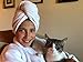 Diva Darling, Easy to Use & Super Absorbent Microfiber Hair Turban, Leopard
