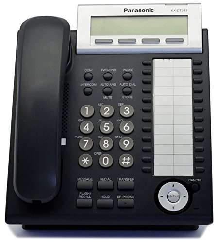 Panasonic KX-DT343-B Black Digital Display Phone (Refurbished)