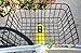 J Bikes Square Steel Wire Beach Cruiser Bike Basket Black