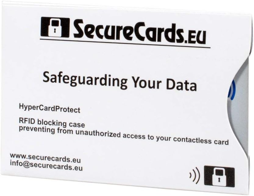 HappyFrog RFID Blocking Paypass PayWave Contactless Credit Debit Card Oyster ID Protector Visa MasterCard ATM Wallet Sleeve