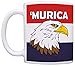 ThisWear American Mugs Murica Bald Eagle 4th of July USA Pride Mug 11oz Ceramic Coffee Mug